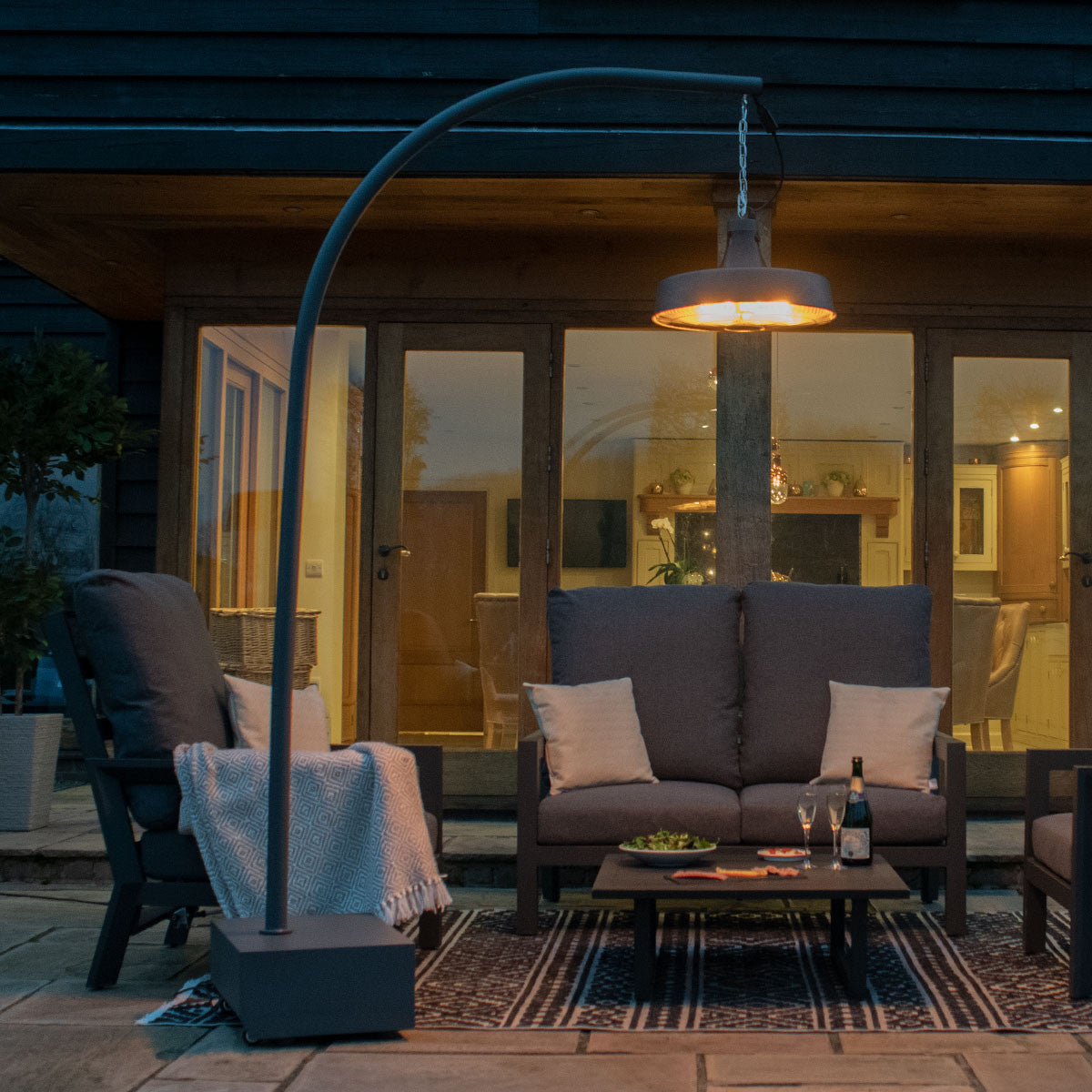 Maze Aurora Pendant Overhang Electric Patio Heater 2100W